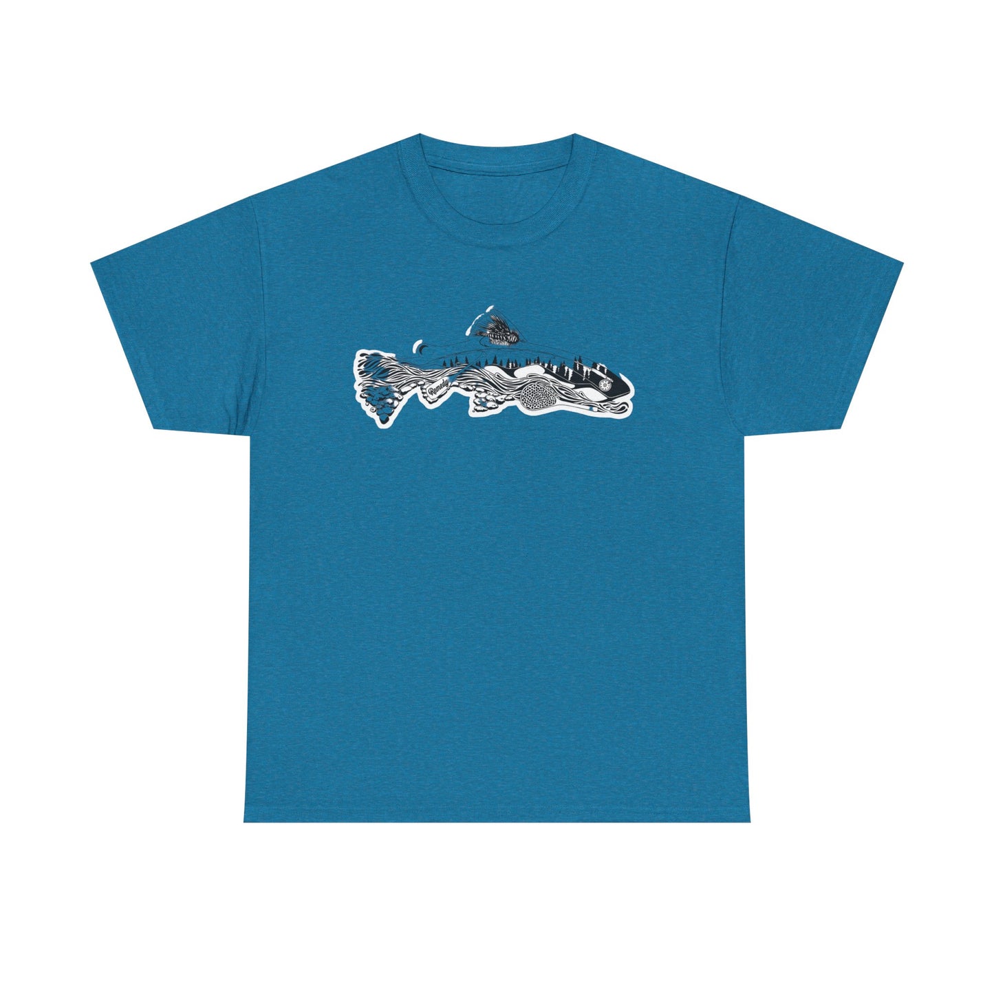 Unique nature fish unisex heavy cotton t-shirt