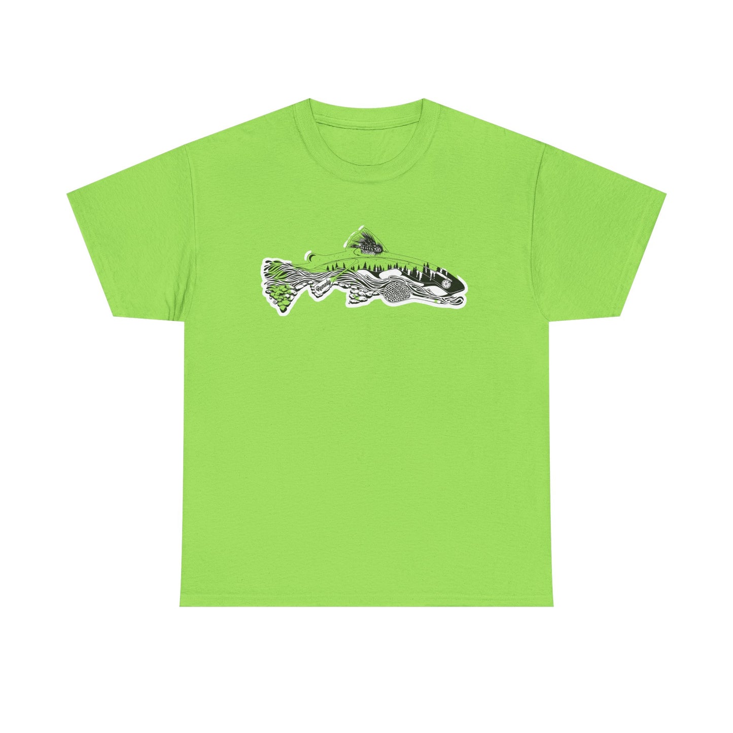 Unique nature fish unisex heavy cotton t-shirt