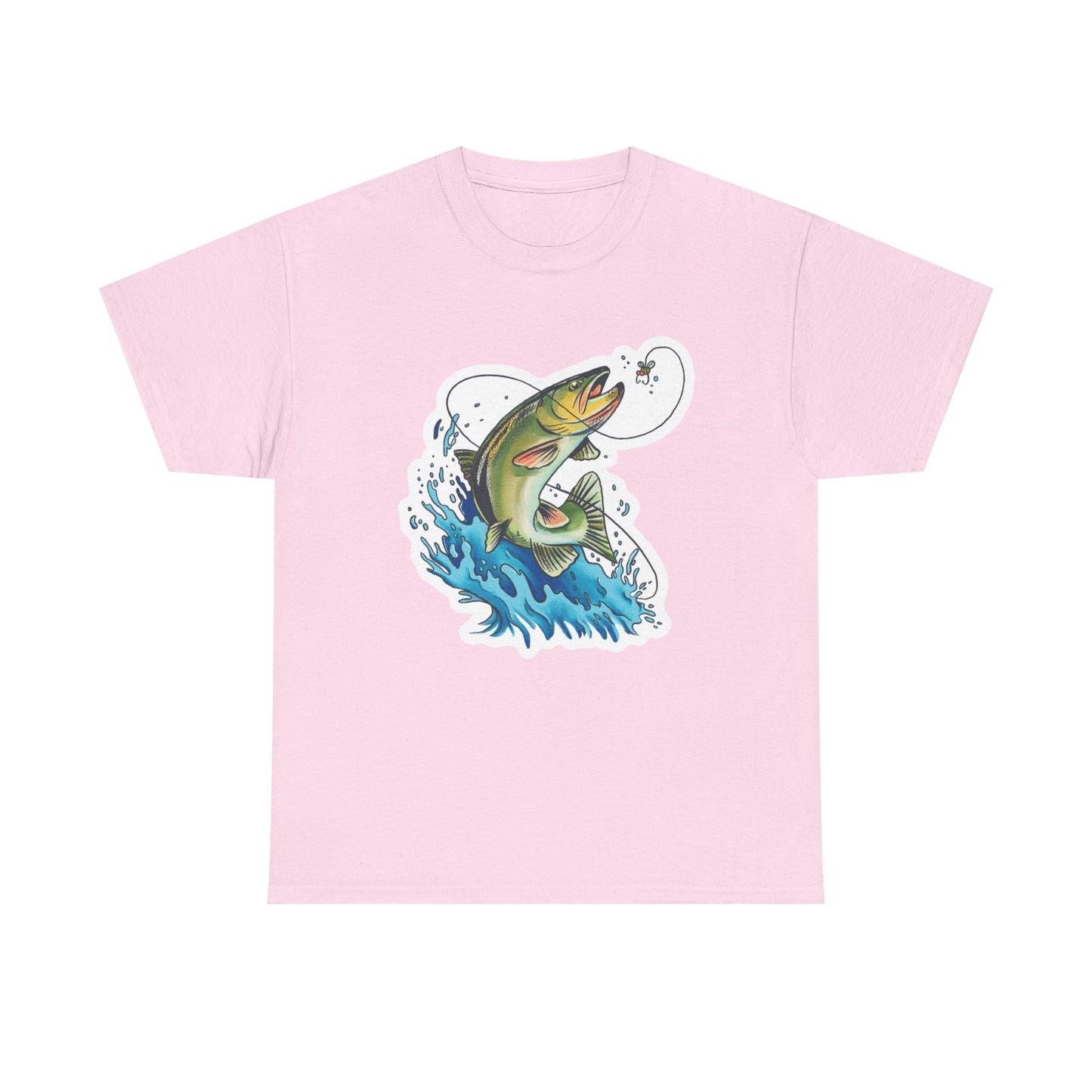 Fishing unisex heavy cotton t-shirt
