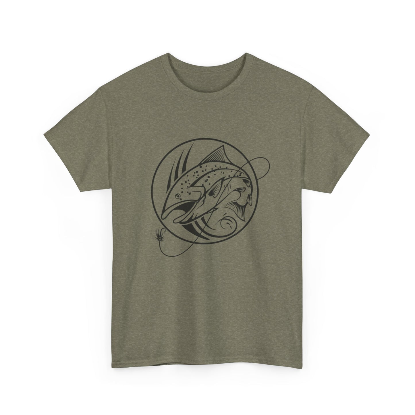 Fishing unisex heavy cotton t-shirt