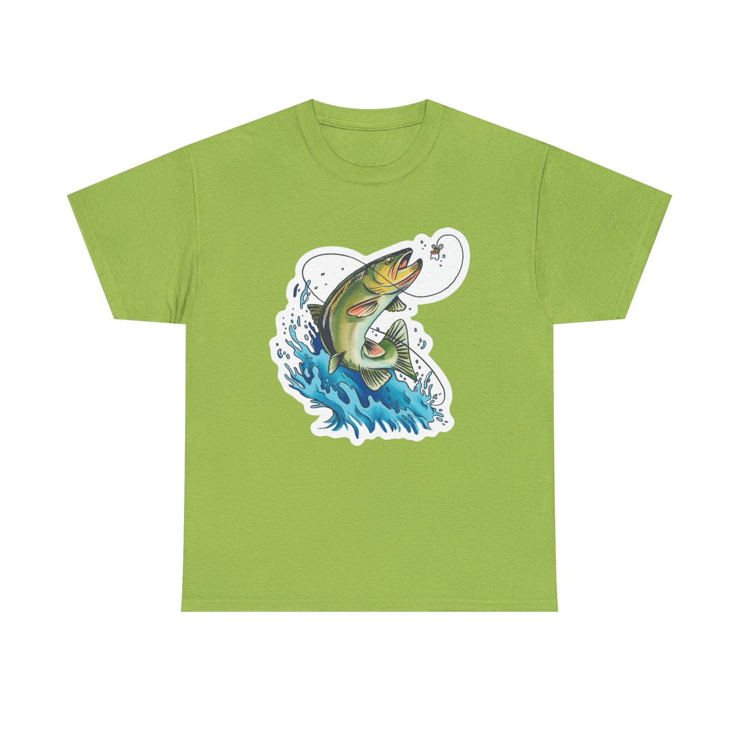 Fishing unisex heavy cotton t-shirt