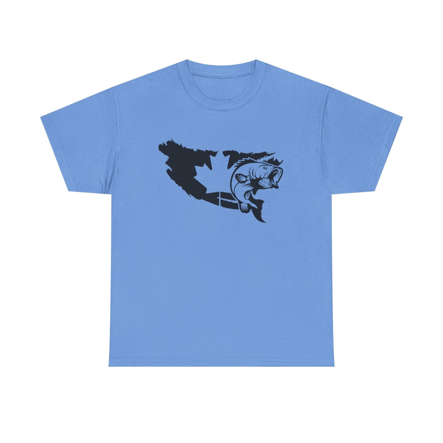Canada map fishing unisex heavy cotton t-shirt