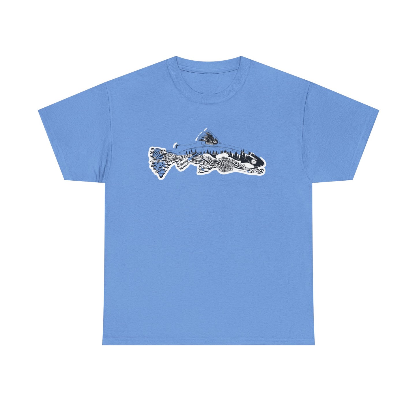 Unique nature fish unisex heavy cotton t-shirt
