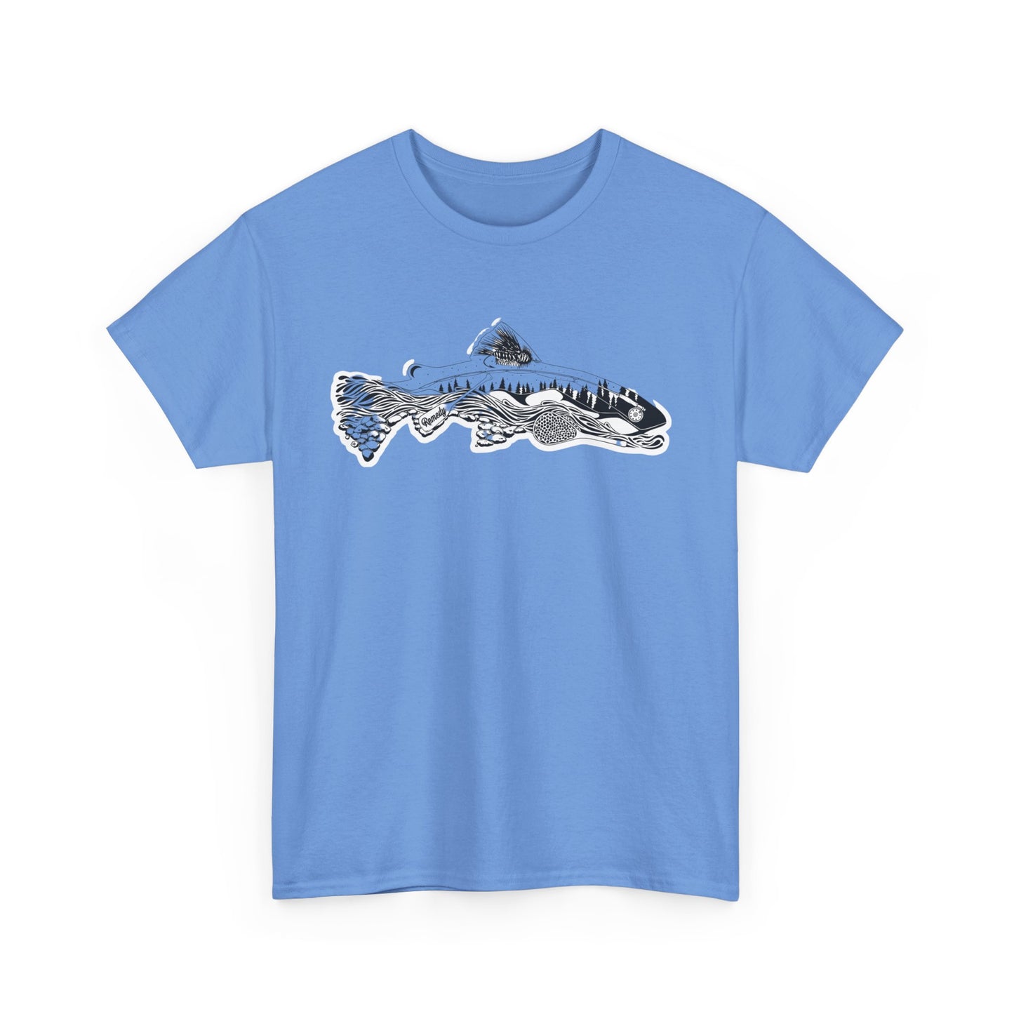 Unique nature fish unisex heavy cotton t-shirt