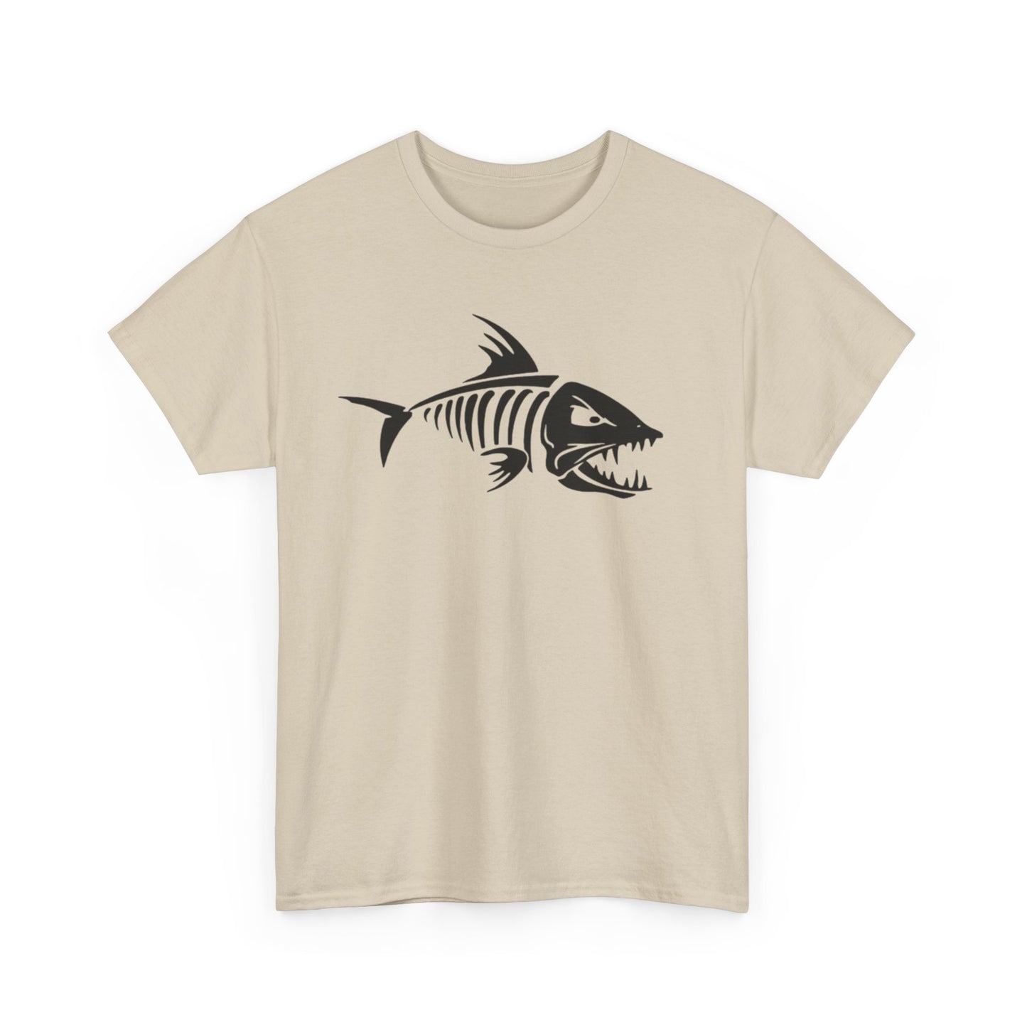 Fish bones unisex heavy cotton t-shirt