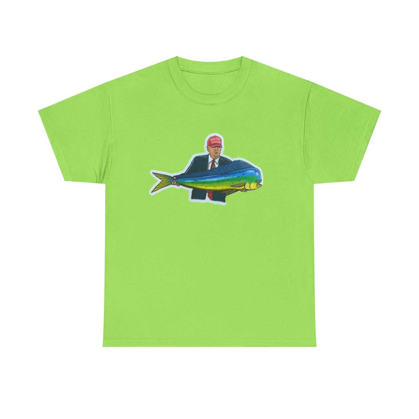 Donald trump fishing unisex heavy cotton t-shirt
