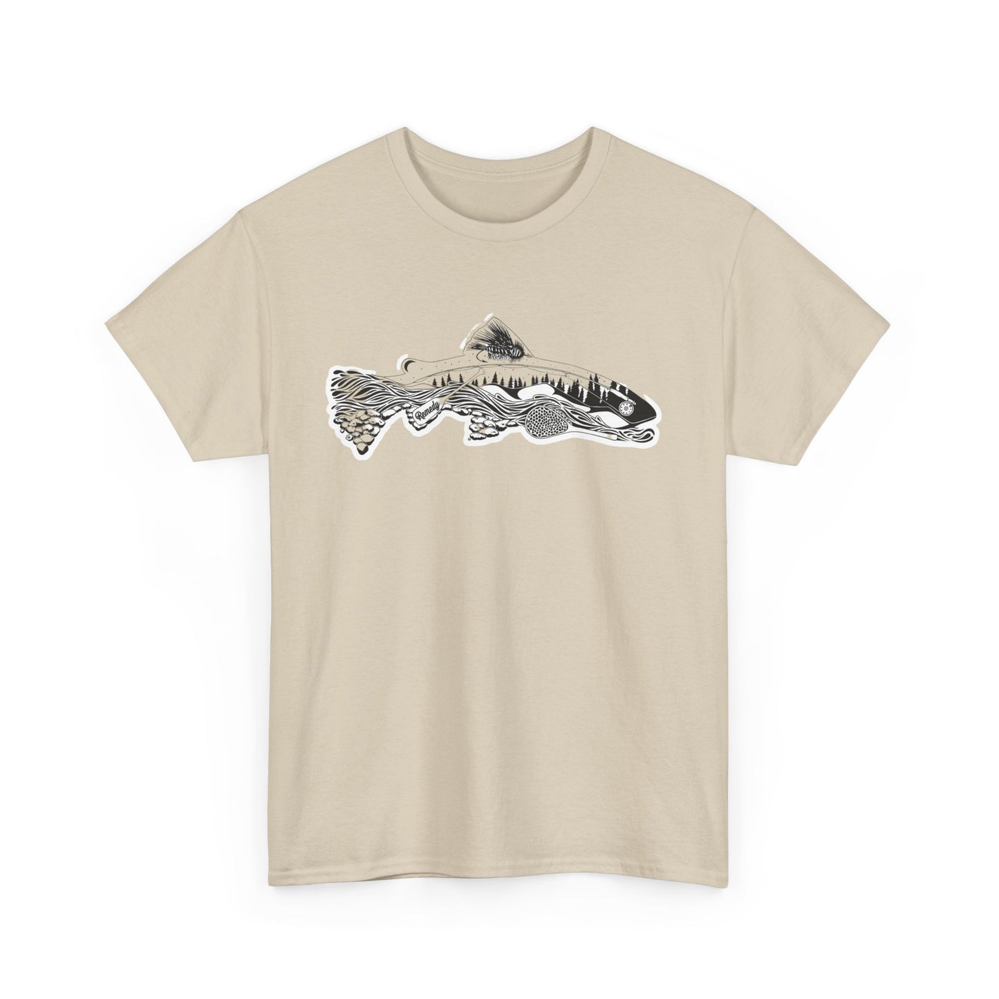 Unique nature fish unisex heavy cotton t-shirt
