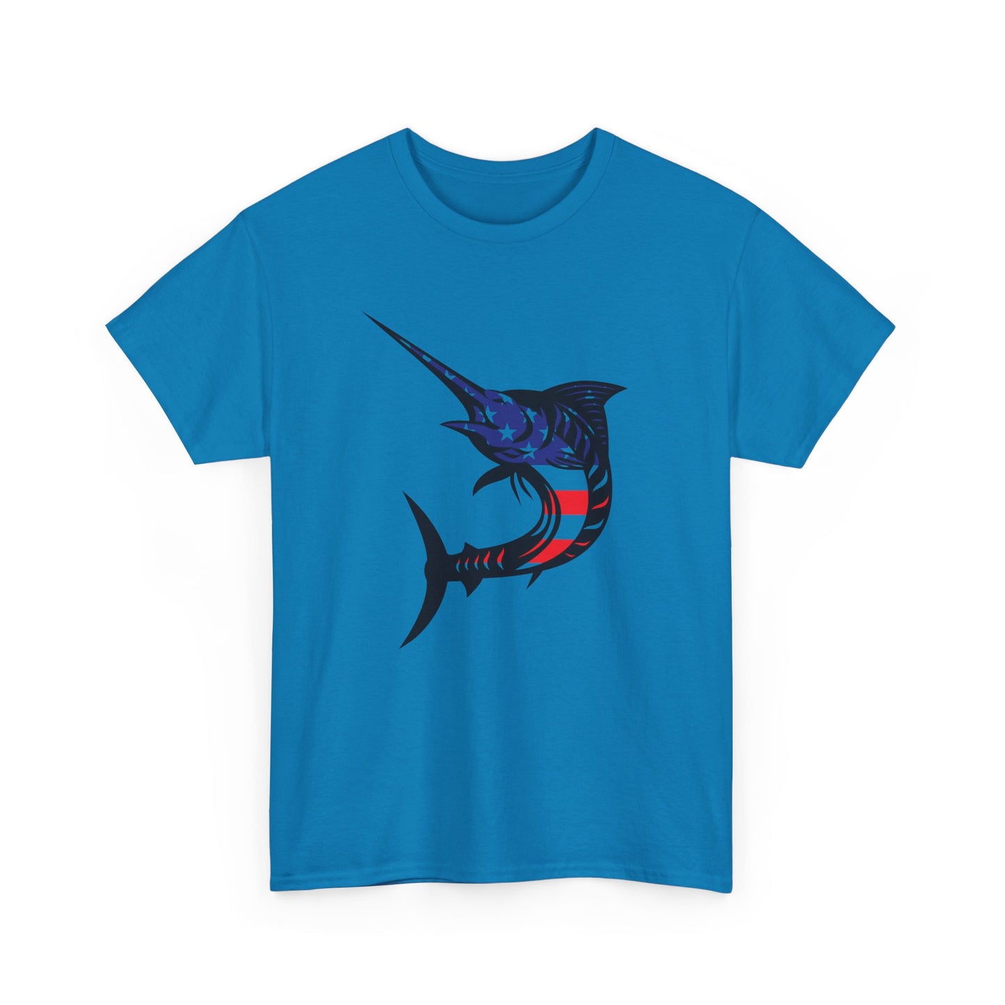 USA sword fish unisex heavy cotton t-shirt