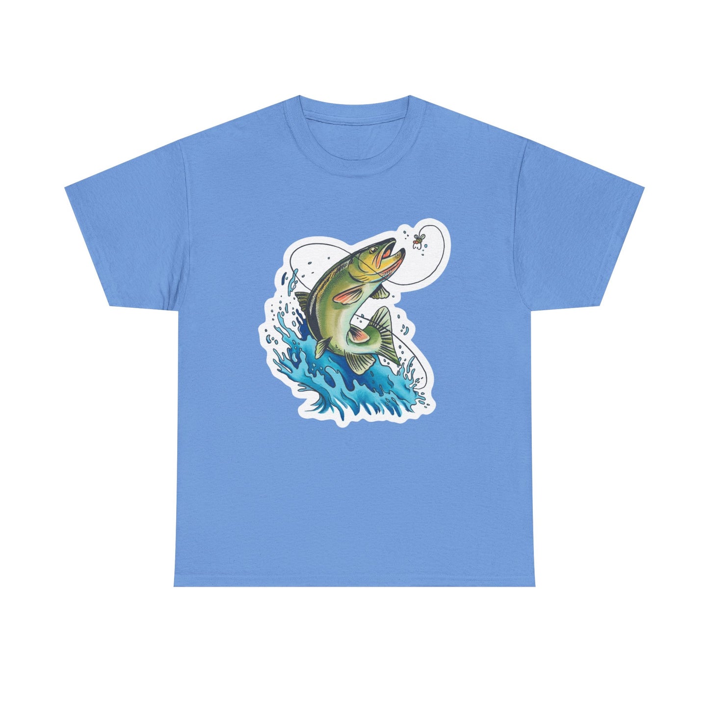 Fishing unisex heavy cotton t-shirt