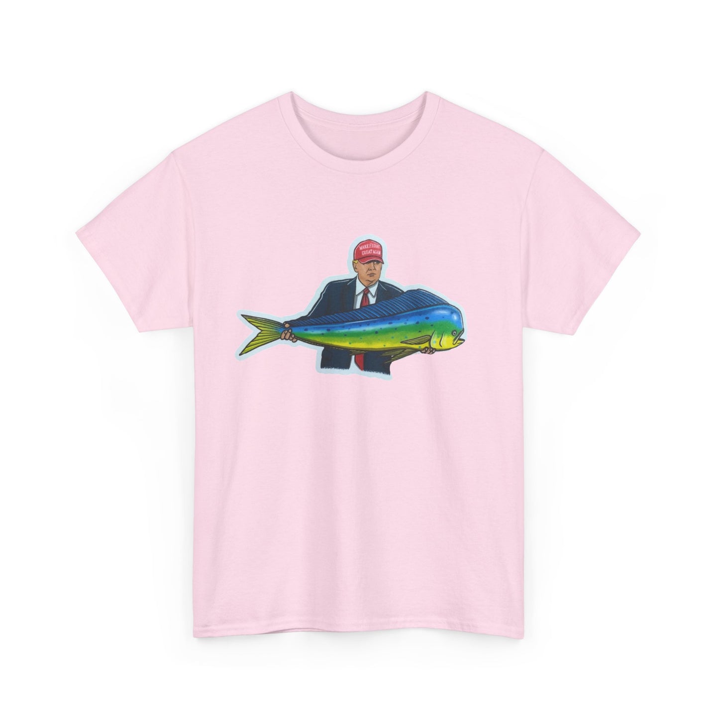 Donald trump fishing unisex heavy cotton t-shirt