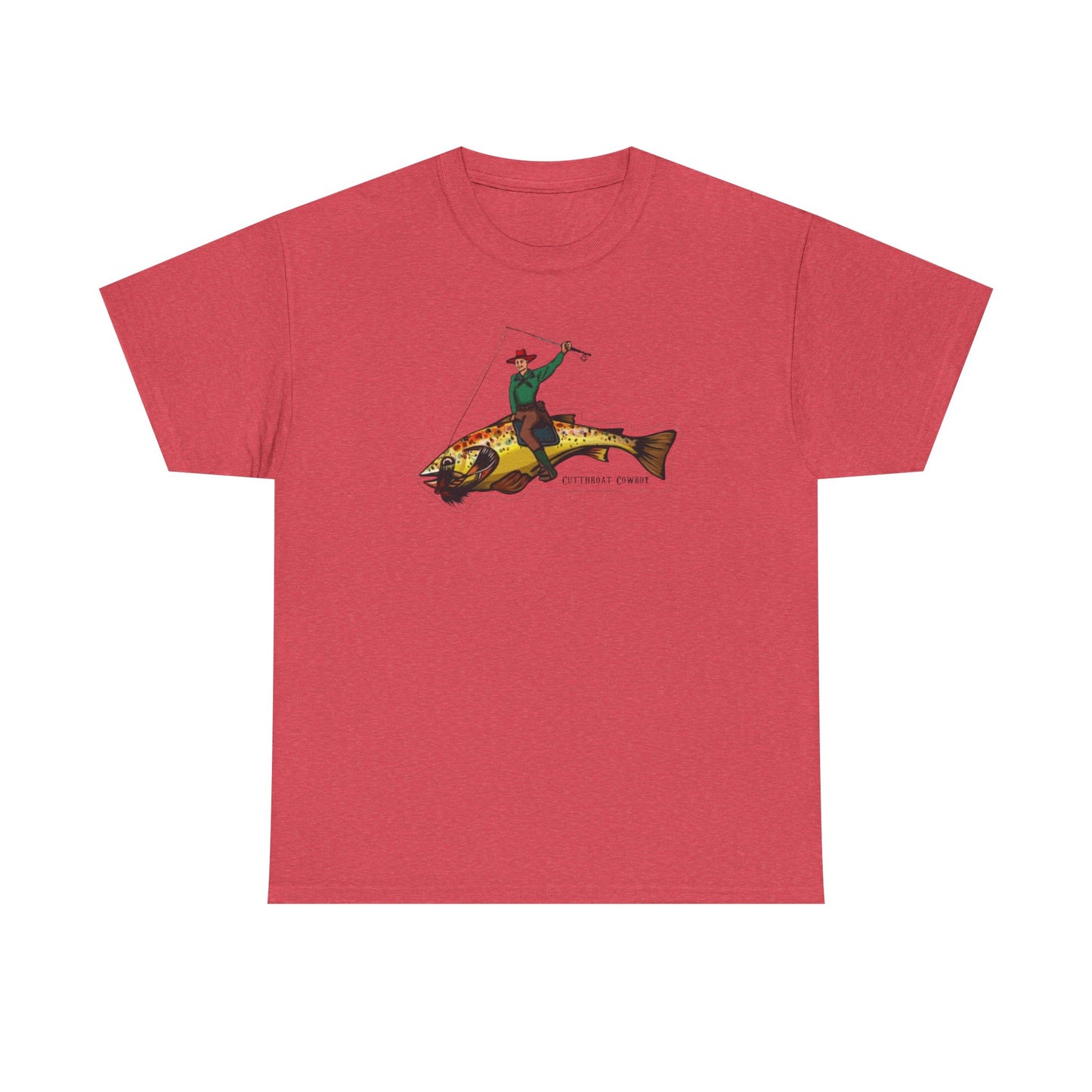 Cut throat cowboy unisex heavy cotton t-shirt