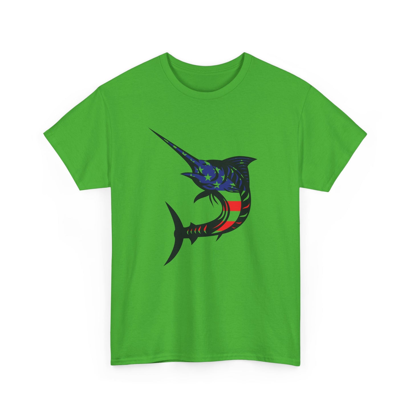 USA sword fish unisex heavy cotton t-shirt