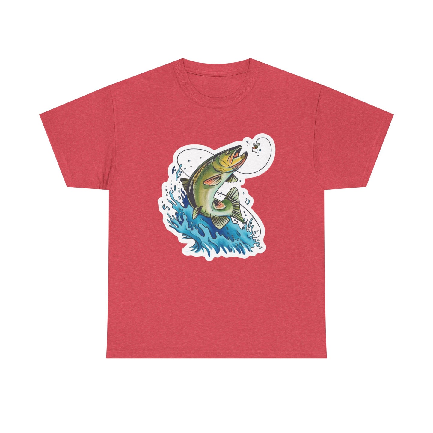 Fishing unisex heavy cotton t-shirt