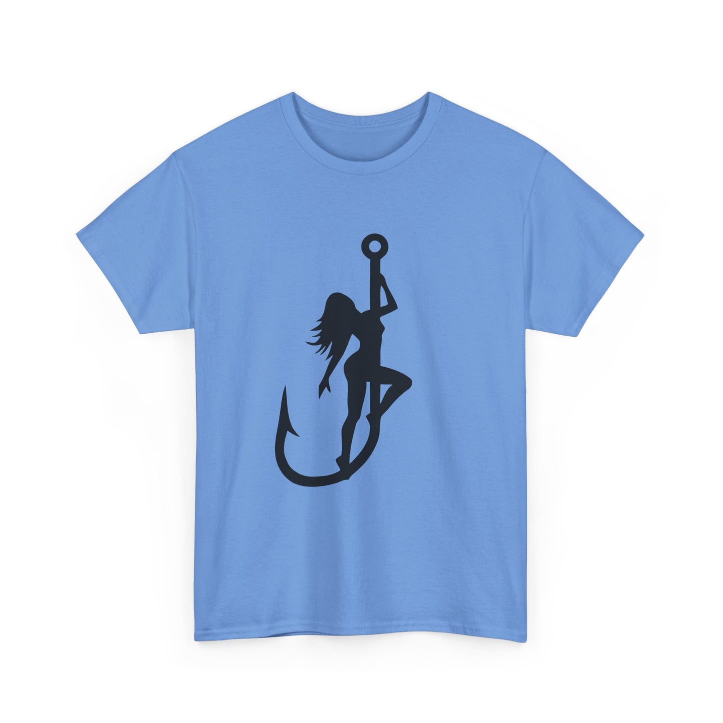 Fishing hook unisex heavy cotton t-shirt