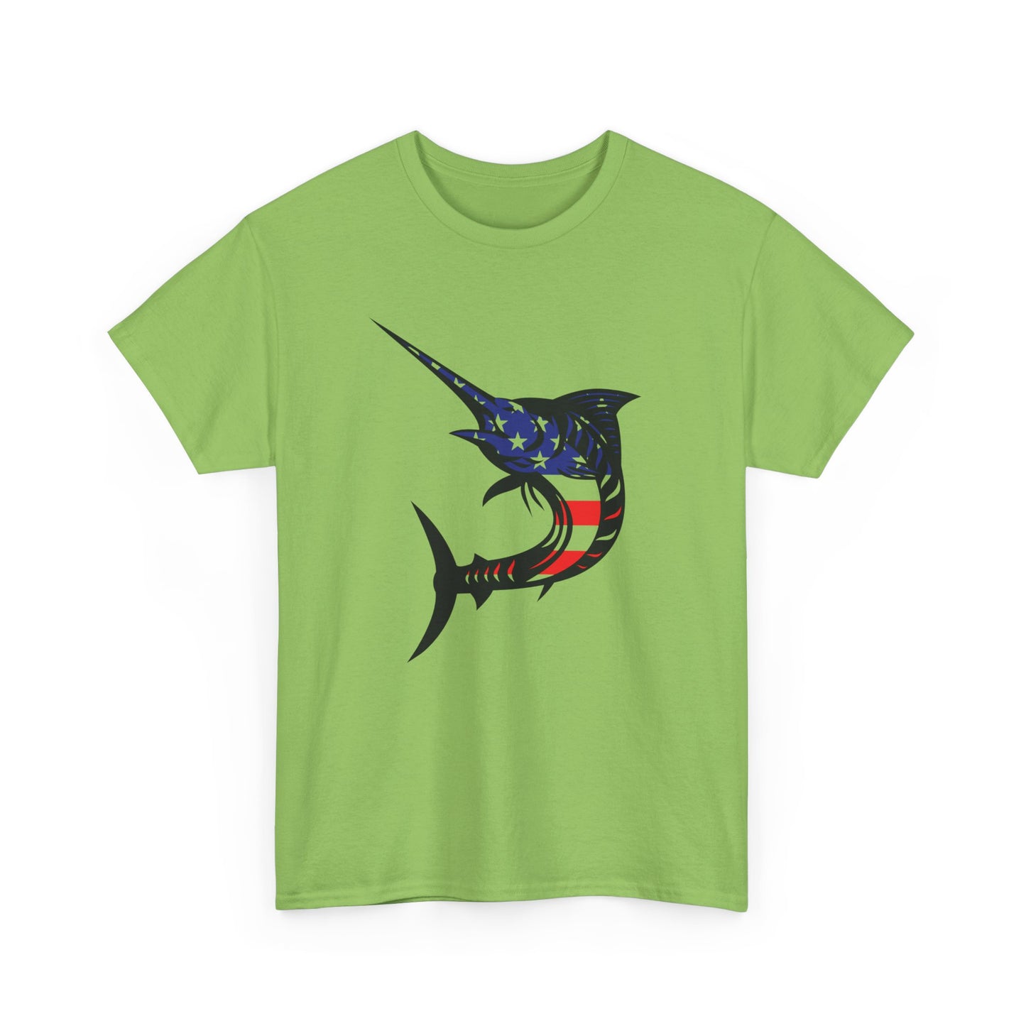 USA sword fish unisex heavy cotton t-shirt