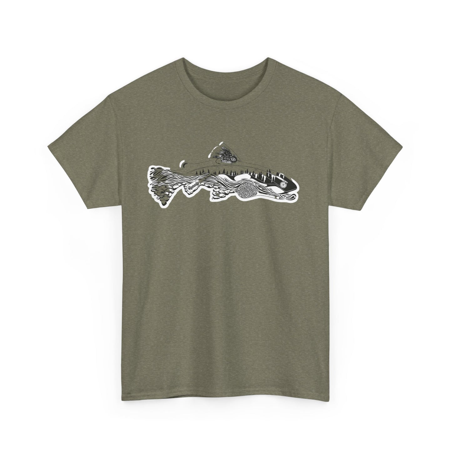 Unique nature fish unisex heavy cotton t-shirt