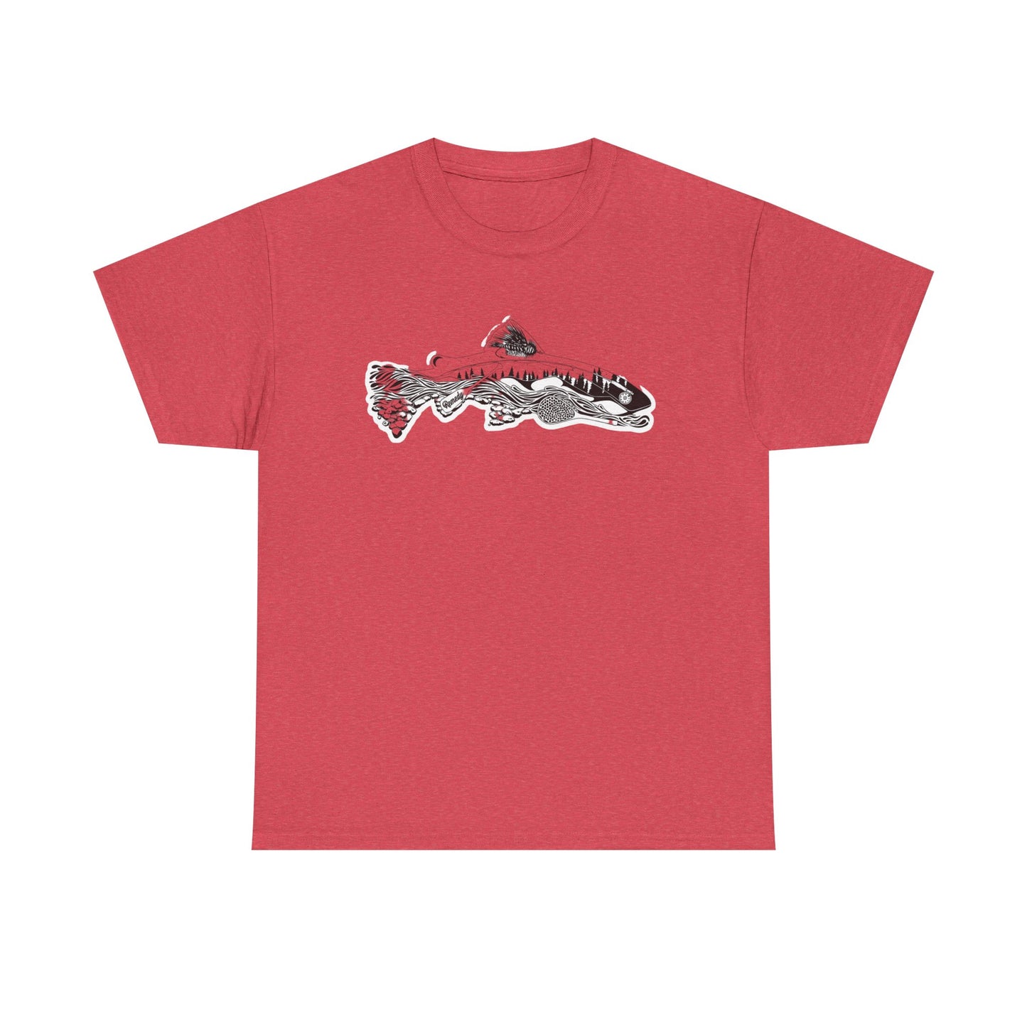 Unique nature fish unisex heavy cotton t-shirt