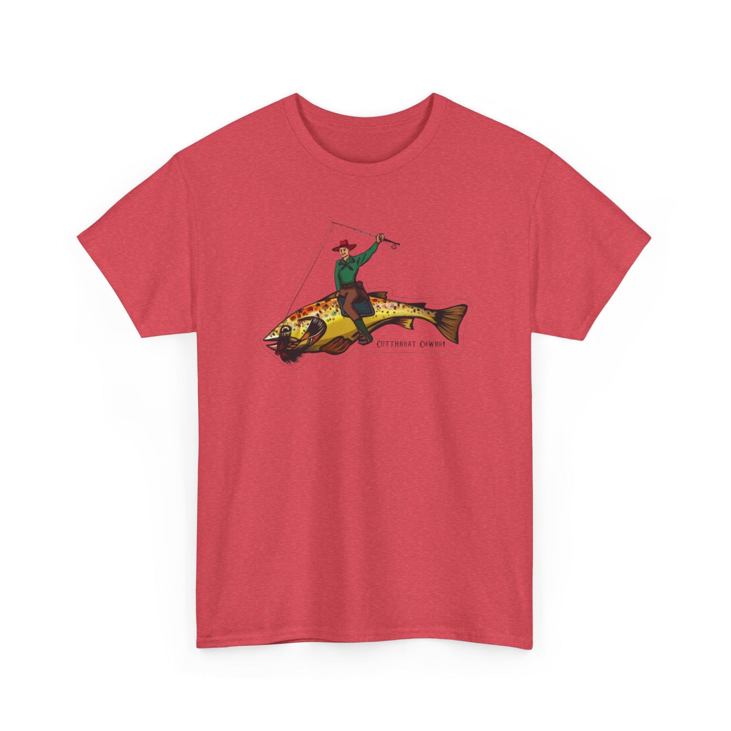 Cut throat cowboy unisex heavy cotton t-shirt