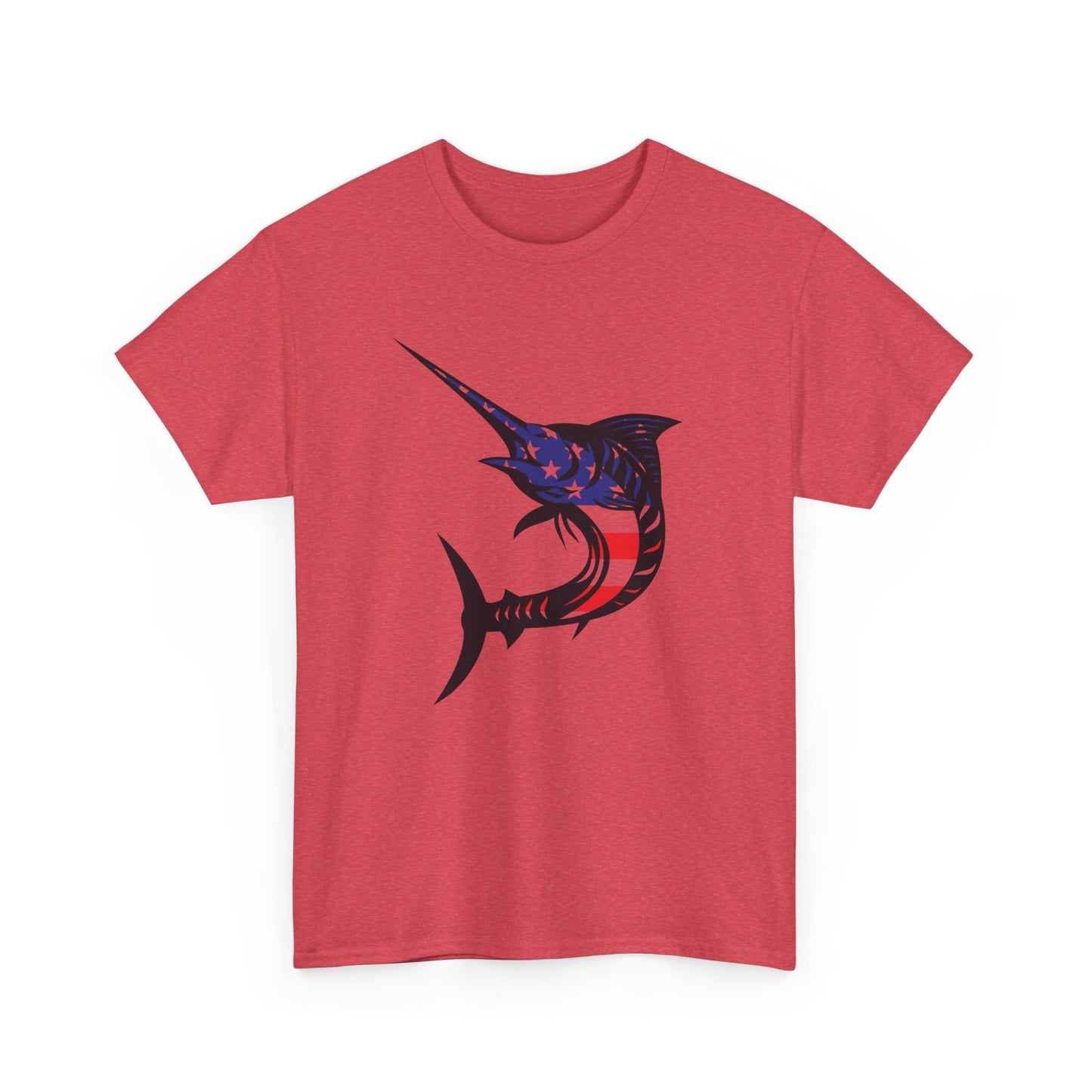 USA sword fish unisex heavy cotton t-shirt