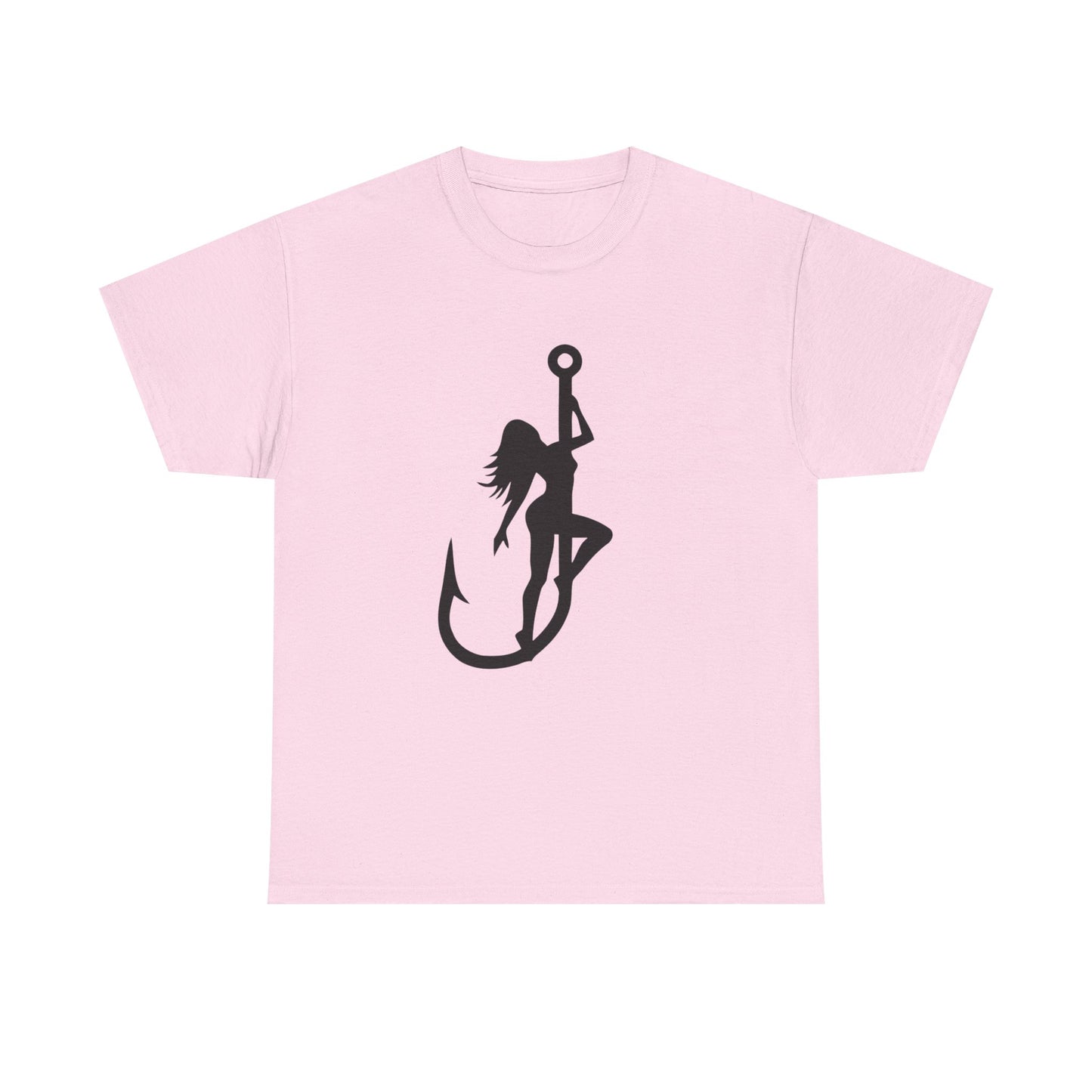 Fishing hook unisex heavy cotton t-shirt