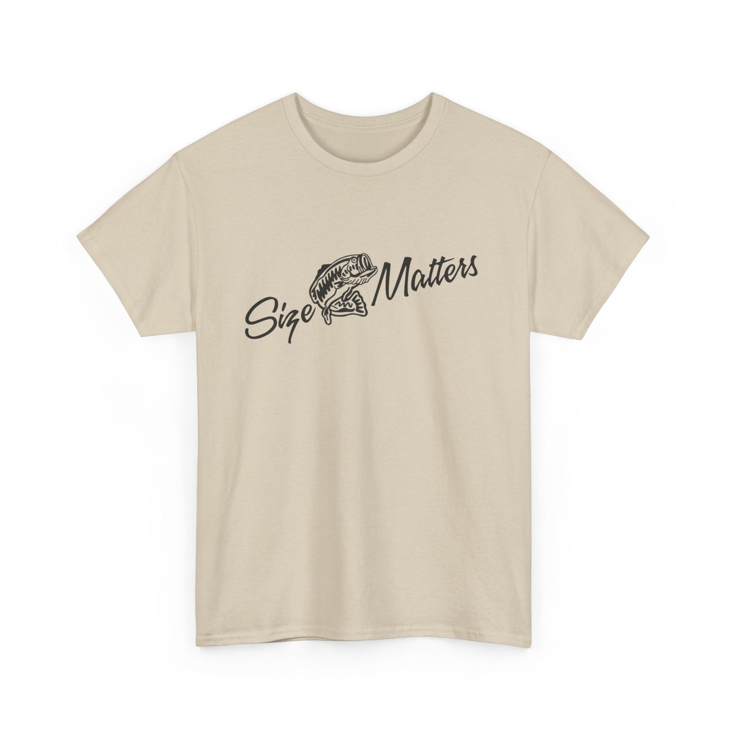 Size matters unisex heavy cotton t-shirt