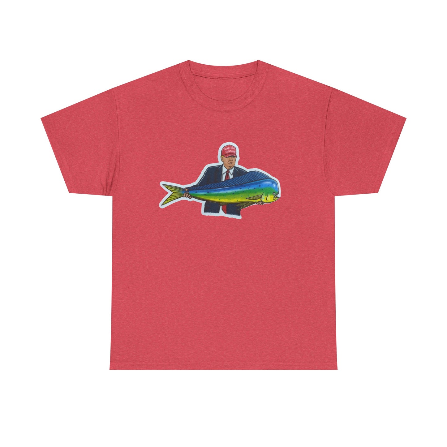 Donald trump fishing unisex heavy cotton t-shirt