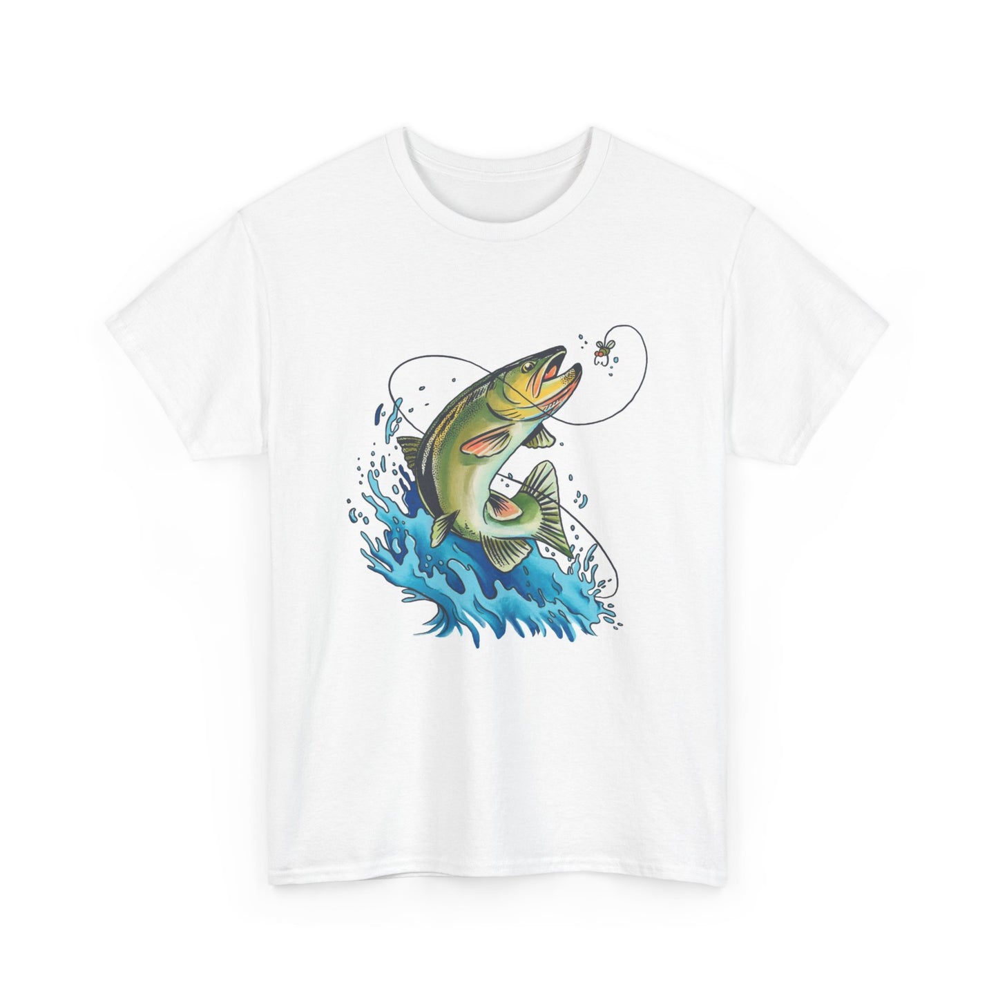 Fishing unisex heavy cotton t-shirt