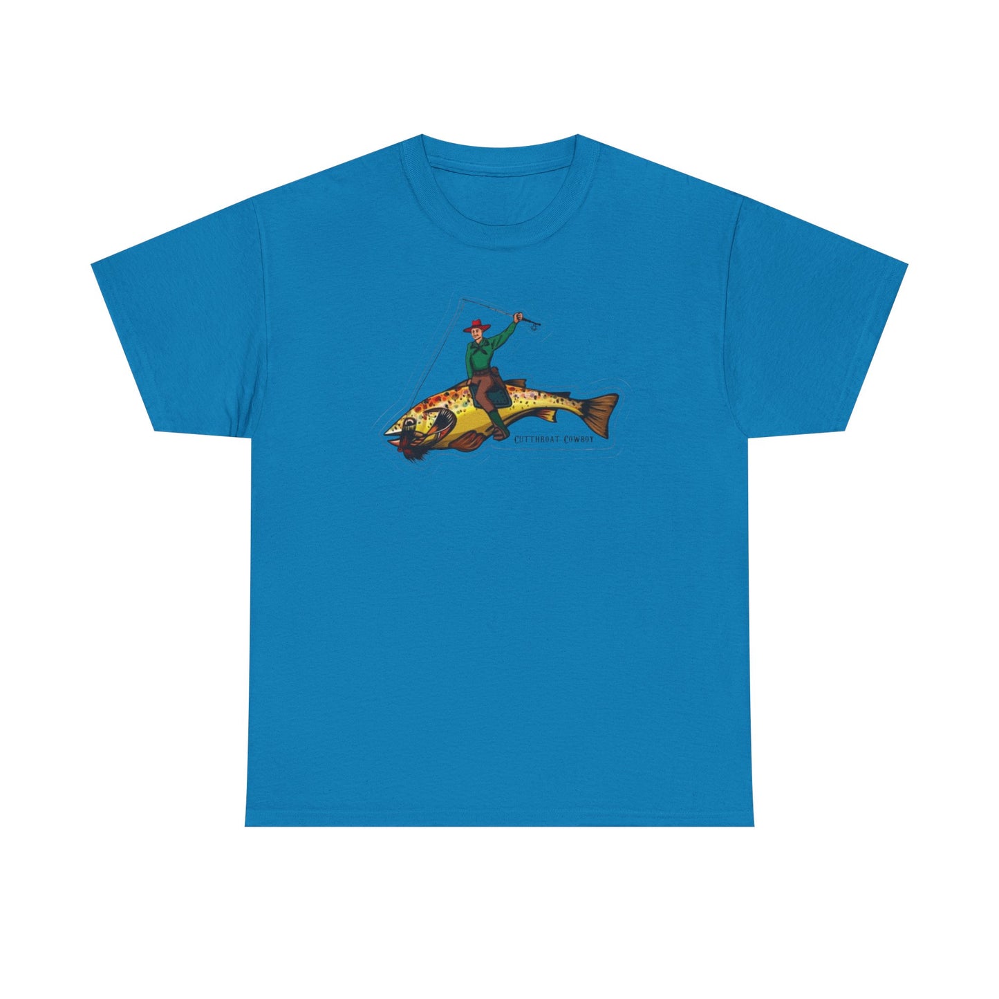 Cut throat cowboy unisex heavy cotton t-shirt