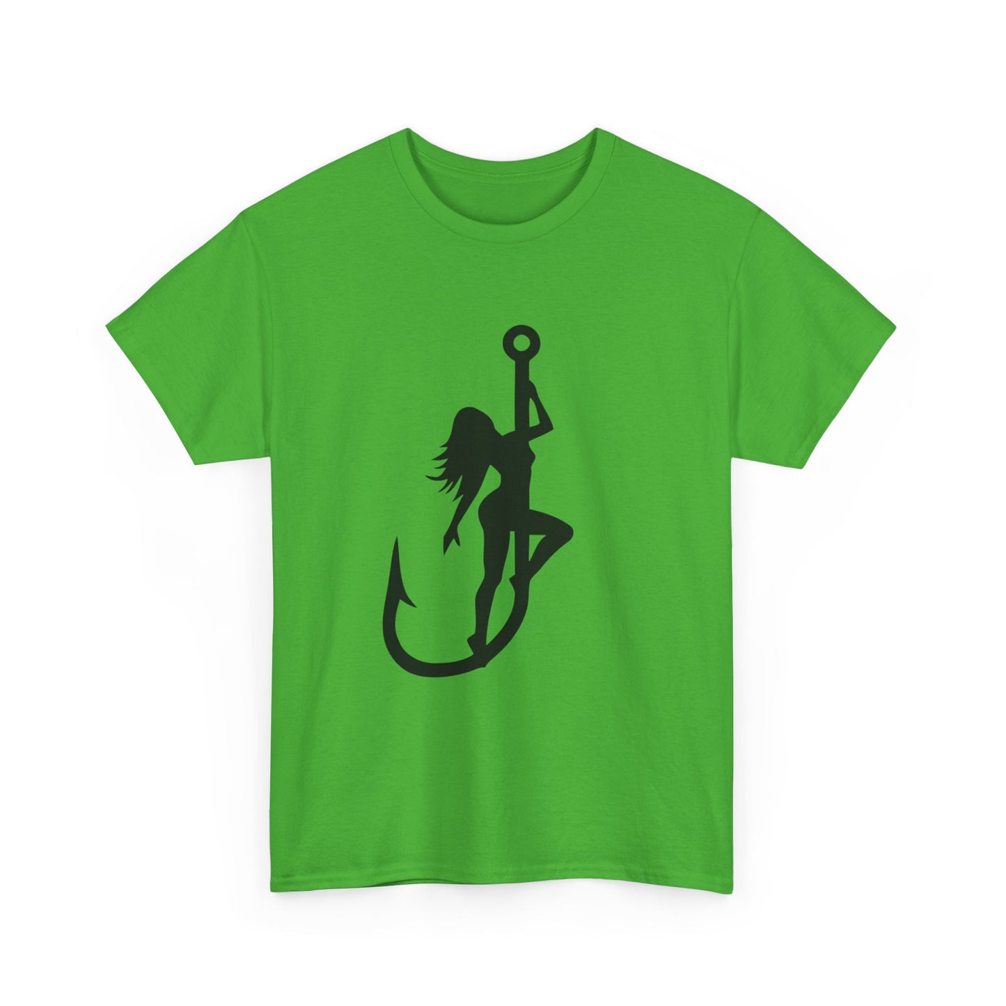 Fishing hook unisex heavy cotton t-shirt