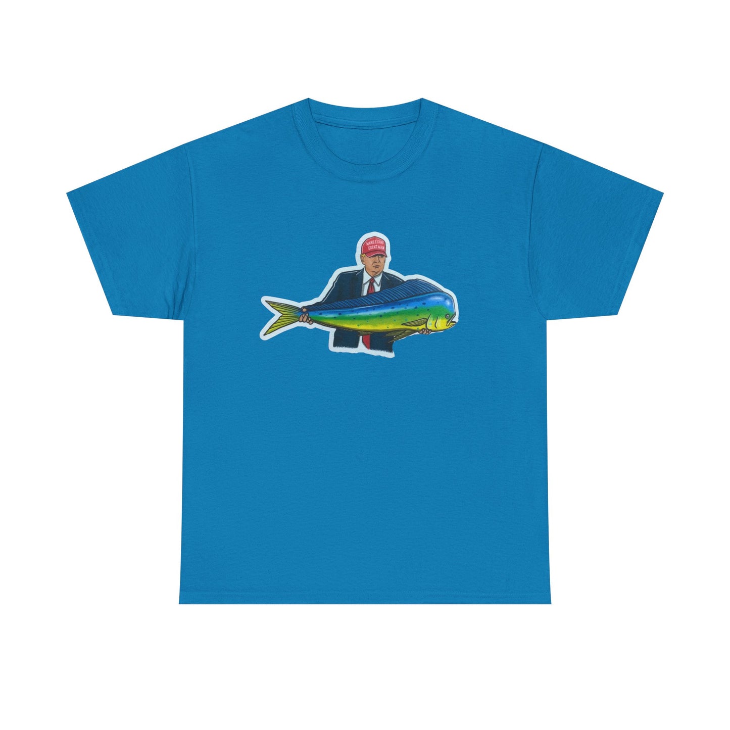 Donald trump fishing unisex heavy cotton t-shirt