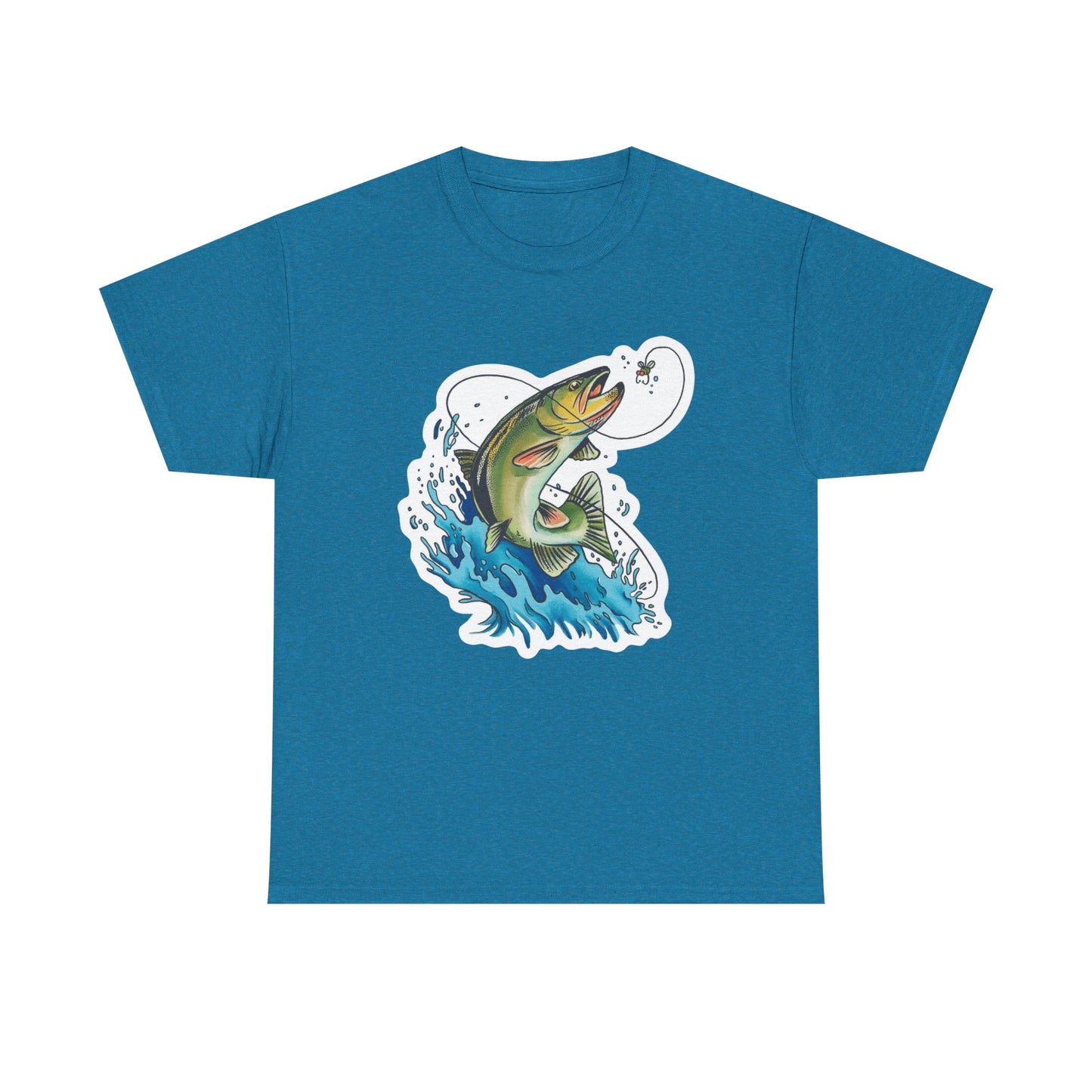 Fishing unisex heavy cotton t-shirt
