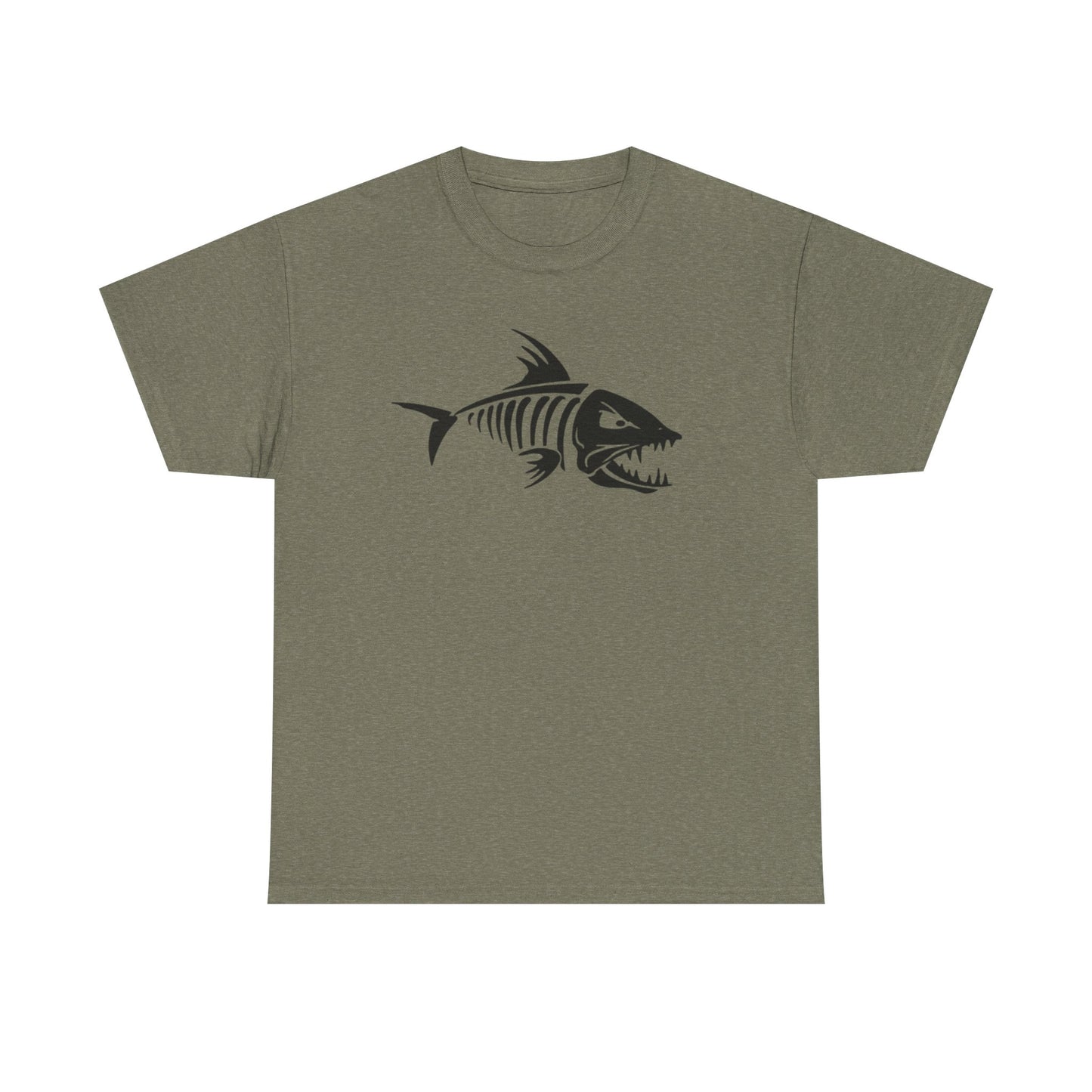 Fish bones unisex heavy cotton t-shirt