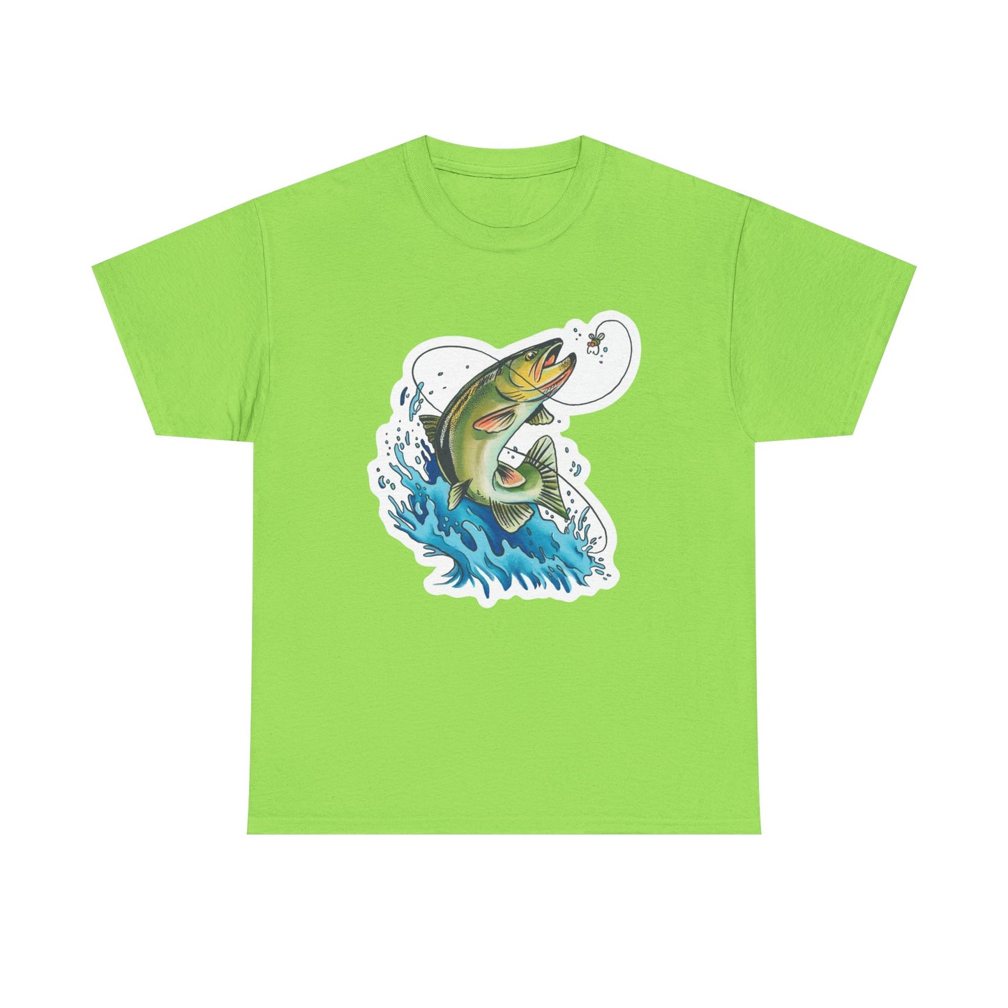 Fishing unisex heavy cotton t-shirt