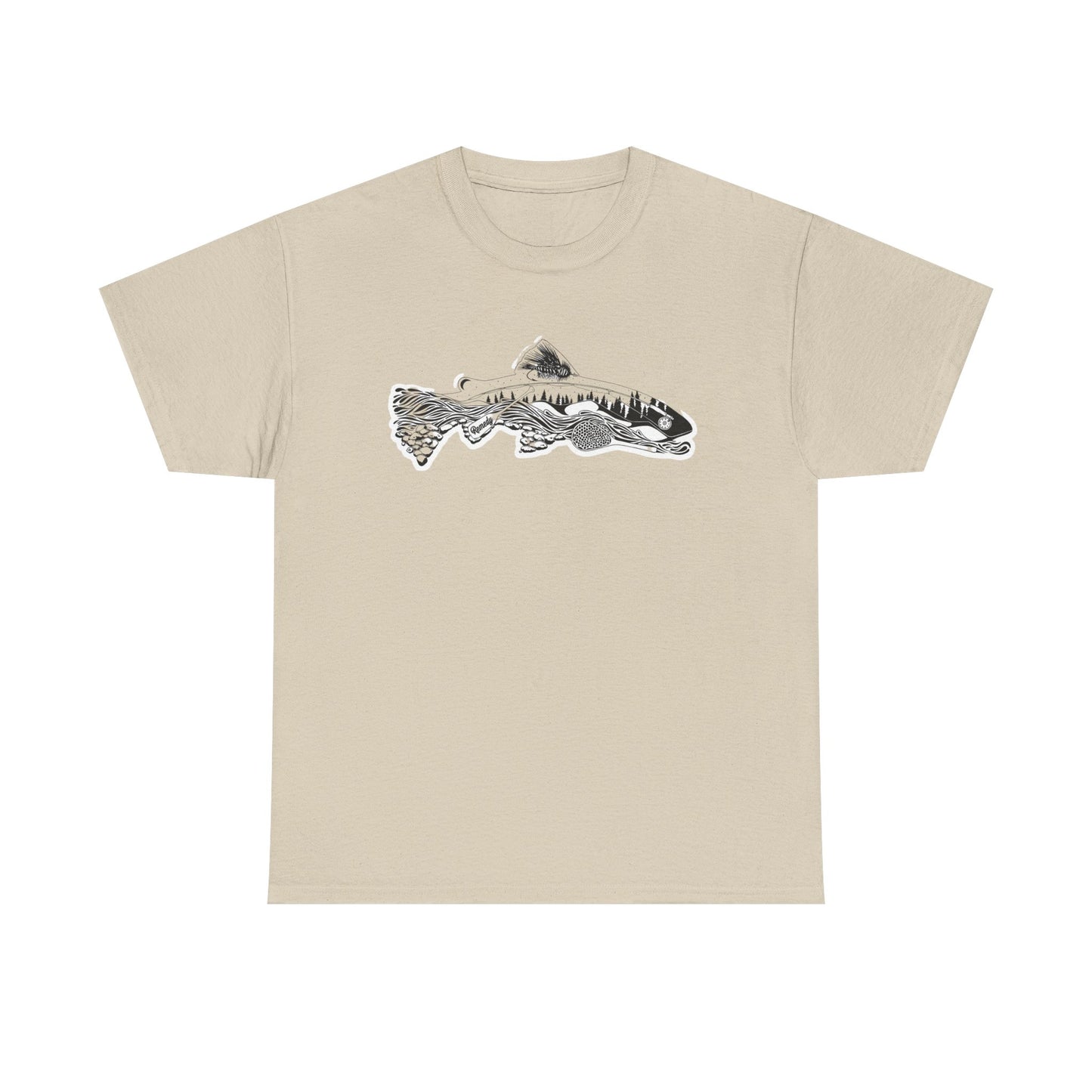 Unique nature fish unisex heavy cotton t-shirt