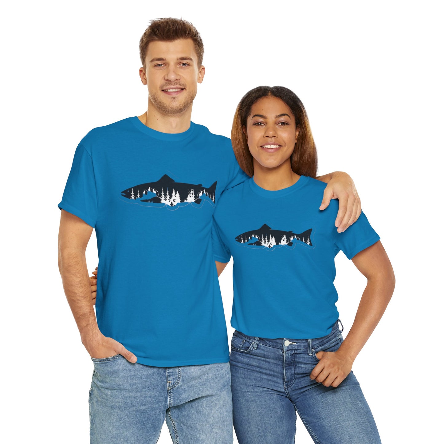 Nature fish unisex heavy cotton t-shirt