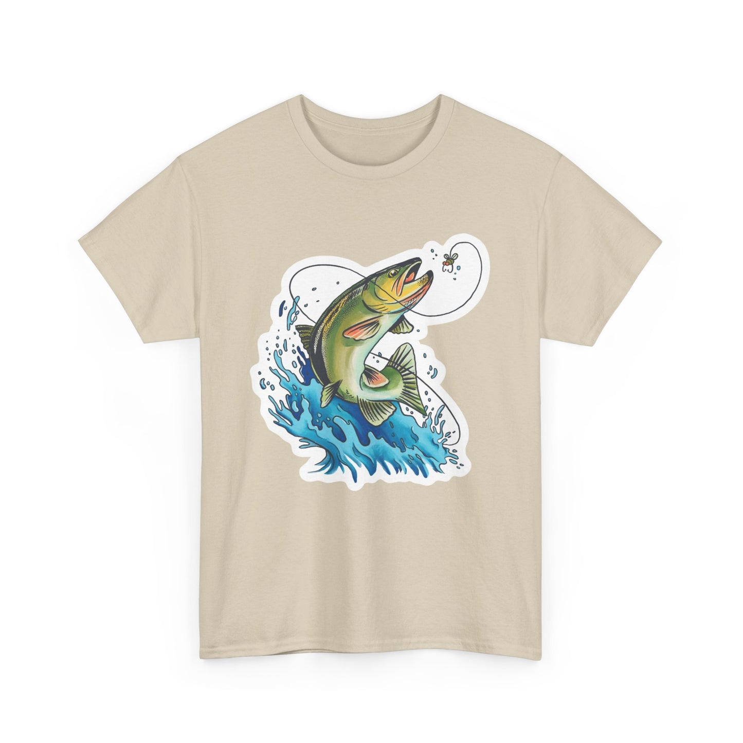 Fishing unisex heavy cotton t-shirt
