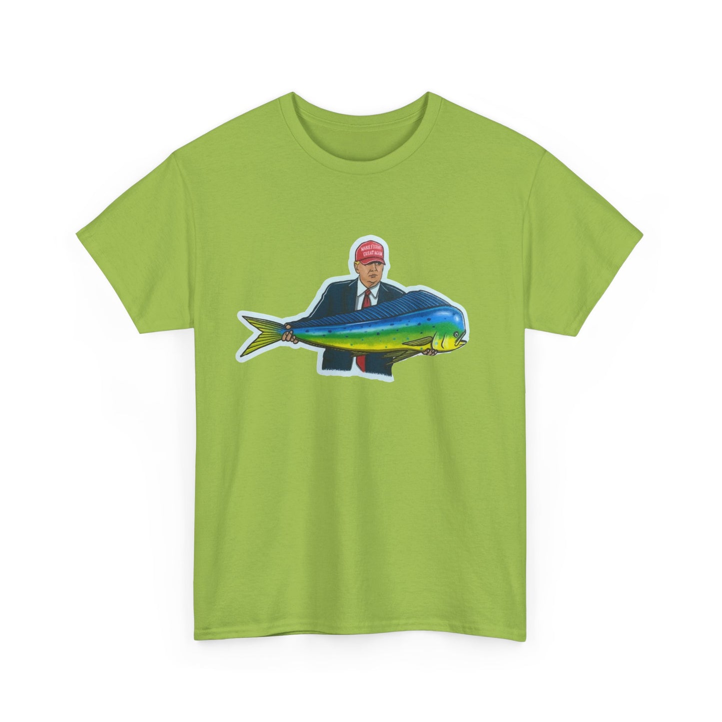Donald trump fishing unisex heavy cotton t-shirt