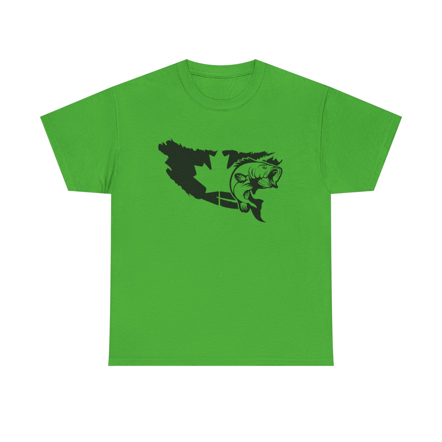 Canada map fishing unisex heavy cotton t-shirt