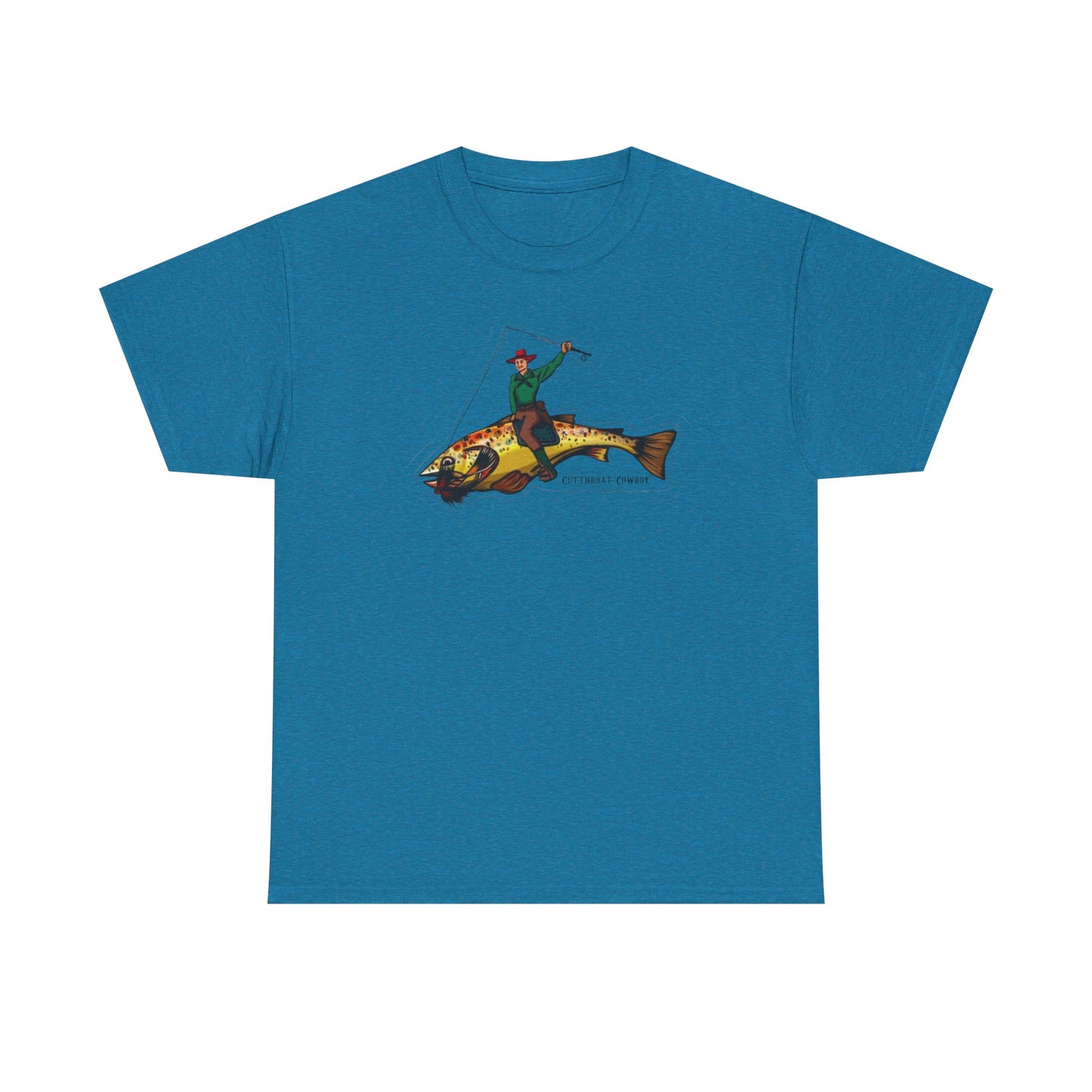 Cut throat cowboy unisex heavy cotton t-shirt