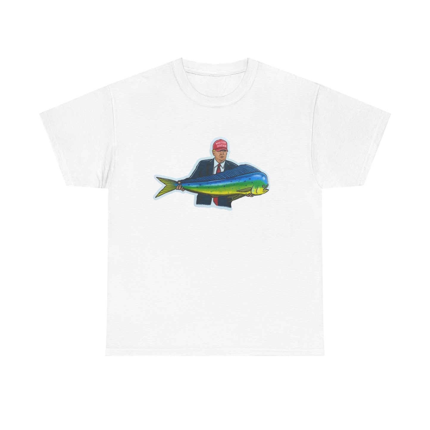 Donald trump fishing unisex heavy cotton t-shirt
