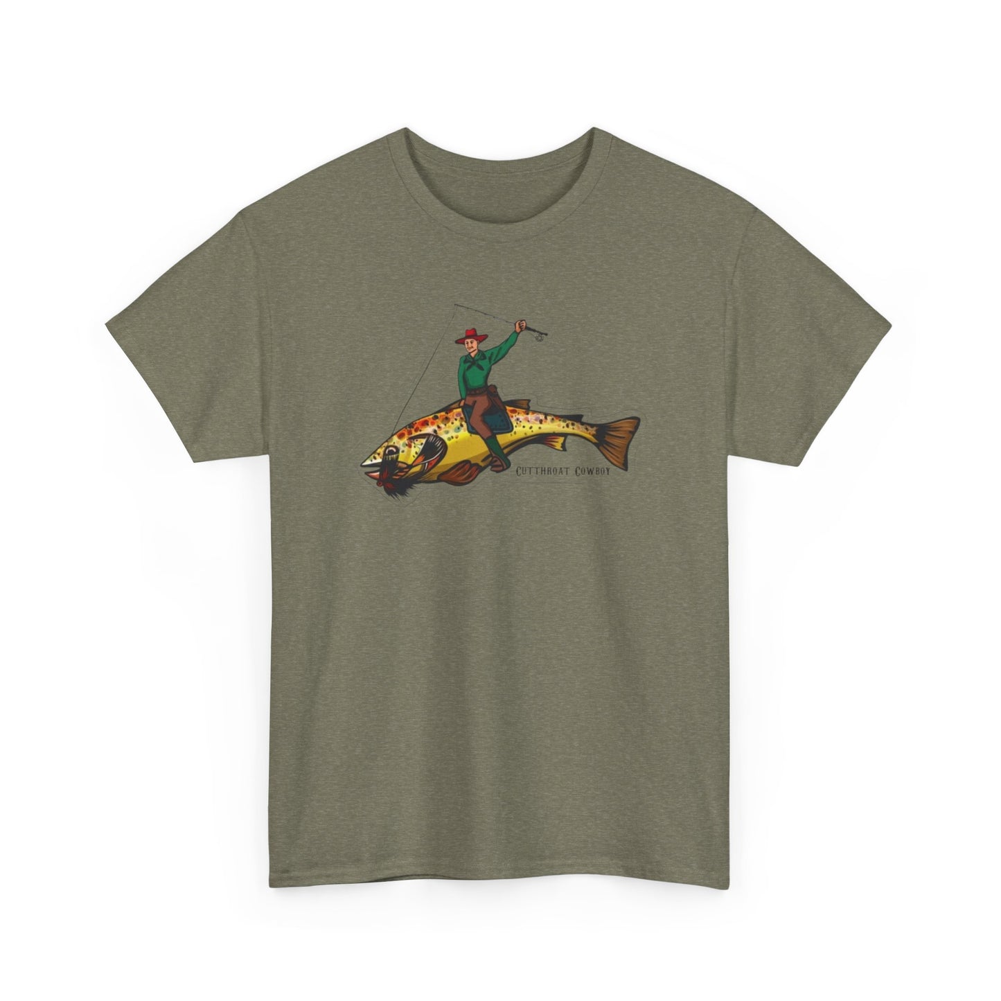 Cut throat cowboy unisex heavy cotton t-shirt
