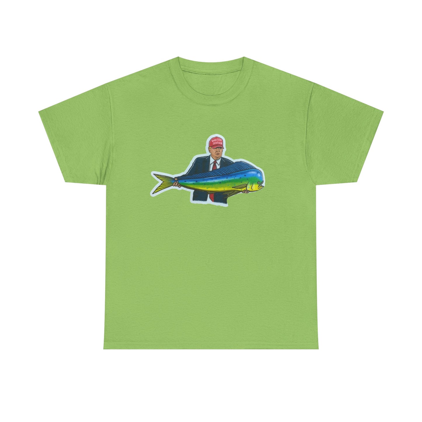Donald trump fishing unisex heavy cotton t-shirt