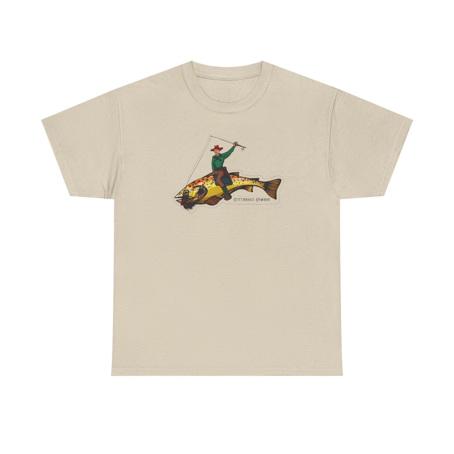 Cut throat cowboy unisex heavy cotton t-shirt