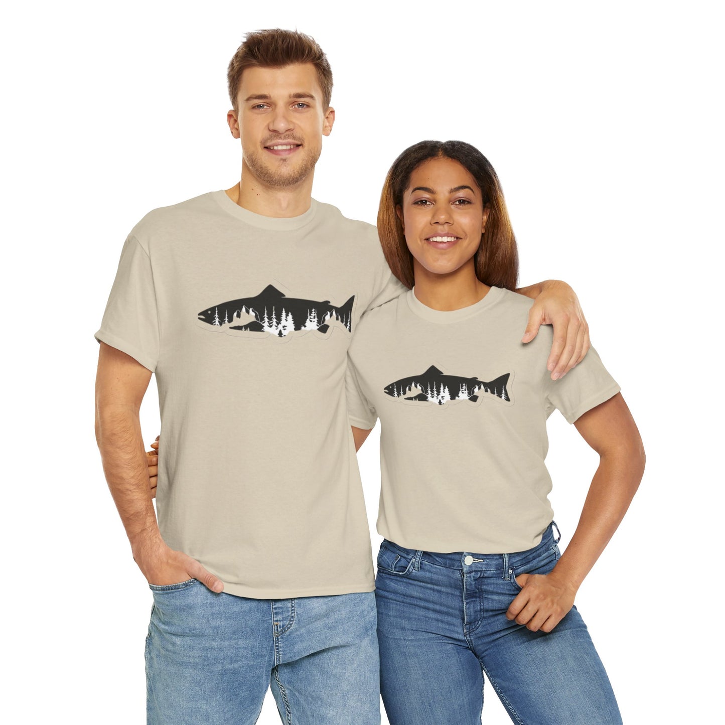 Nature fish unisex heavy cotton t-shirt