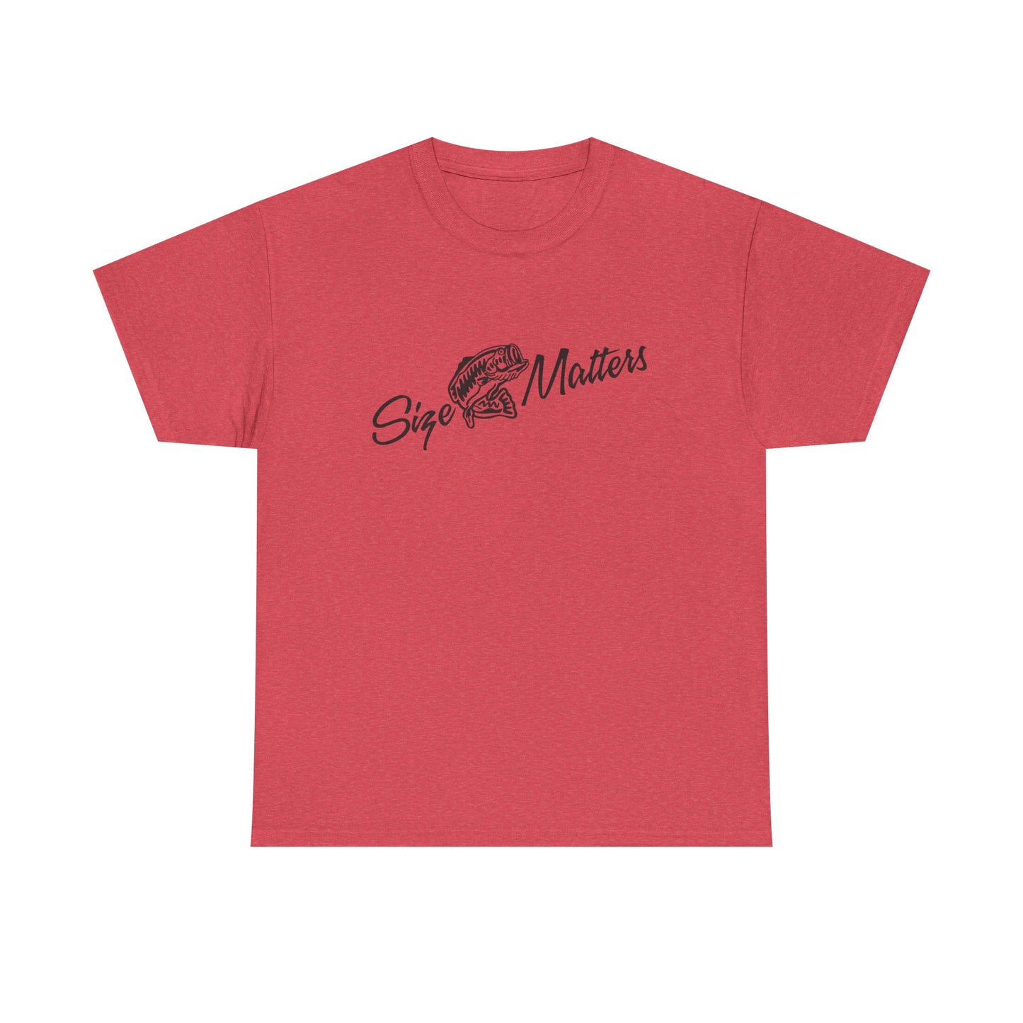 Size matters unisex heavy cotton t-shirt