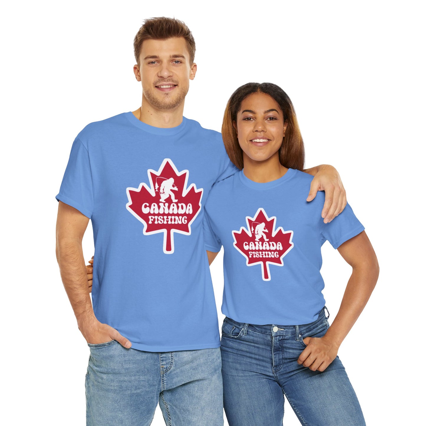 Canada fishing unisex heavy cotton t-shirt
