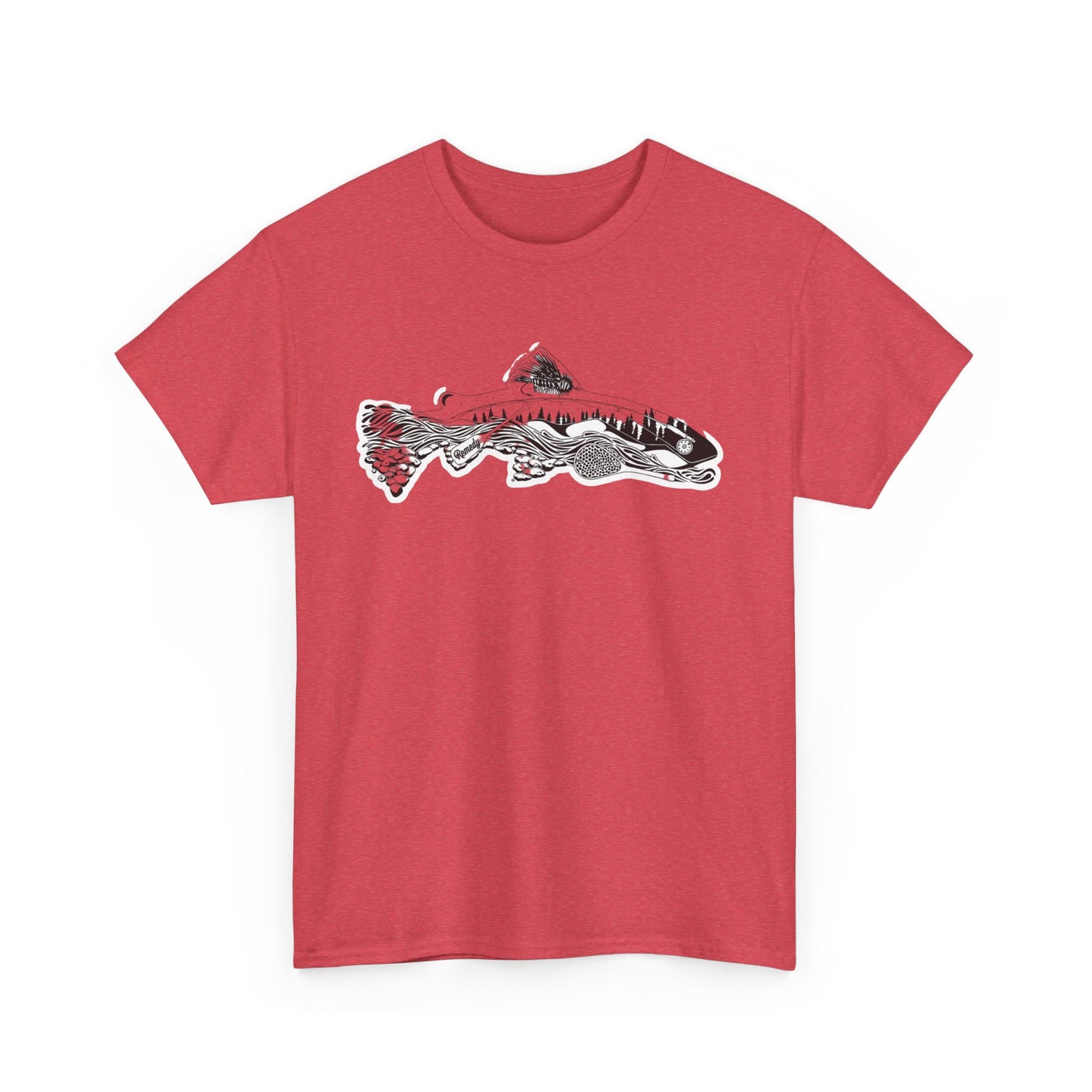 Unique nature fish unisex heavy cotton t-shirt
