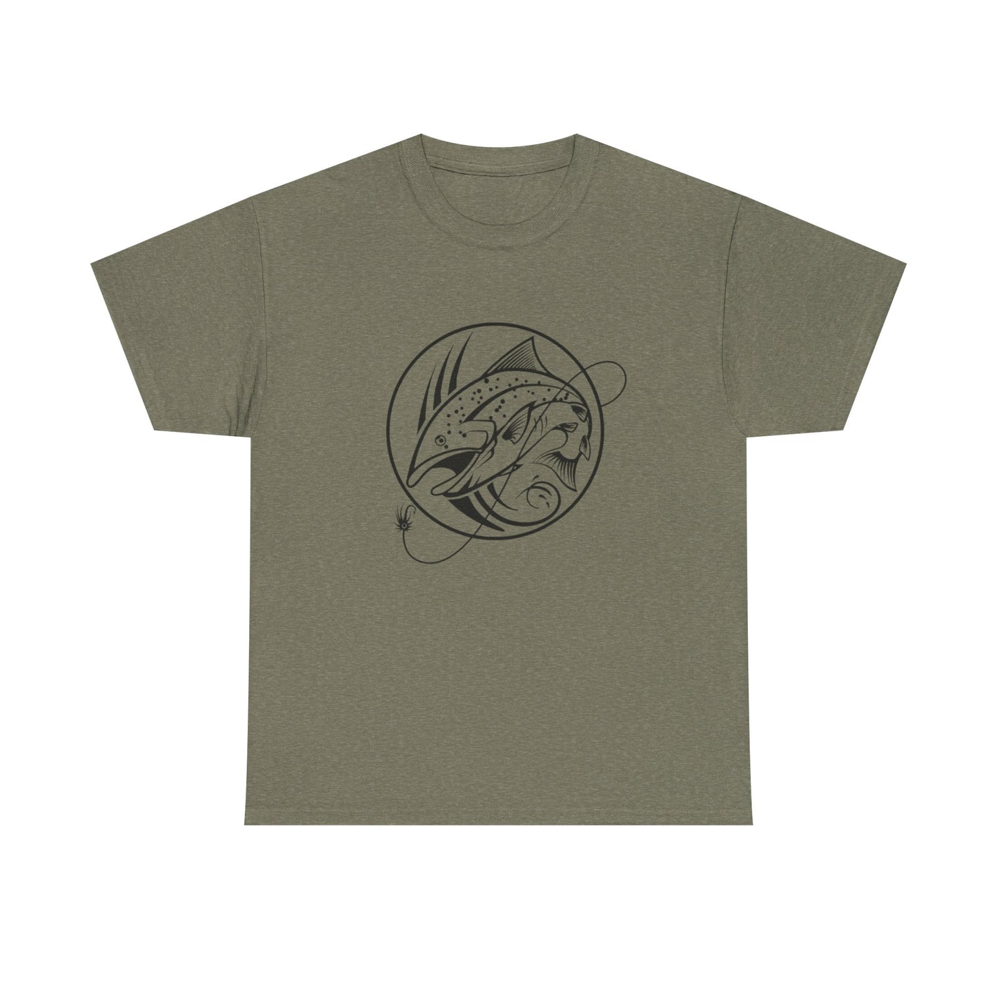 Fishing unisex heavy cotton t-shirt