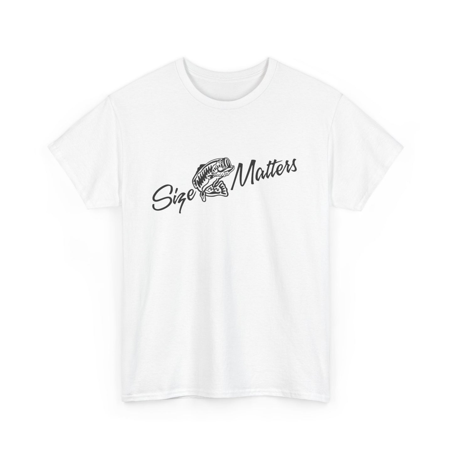 Size matters unisex heavy cotton t-shirt