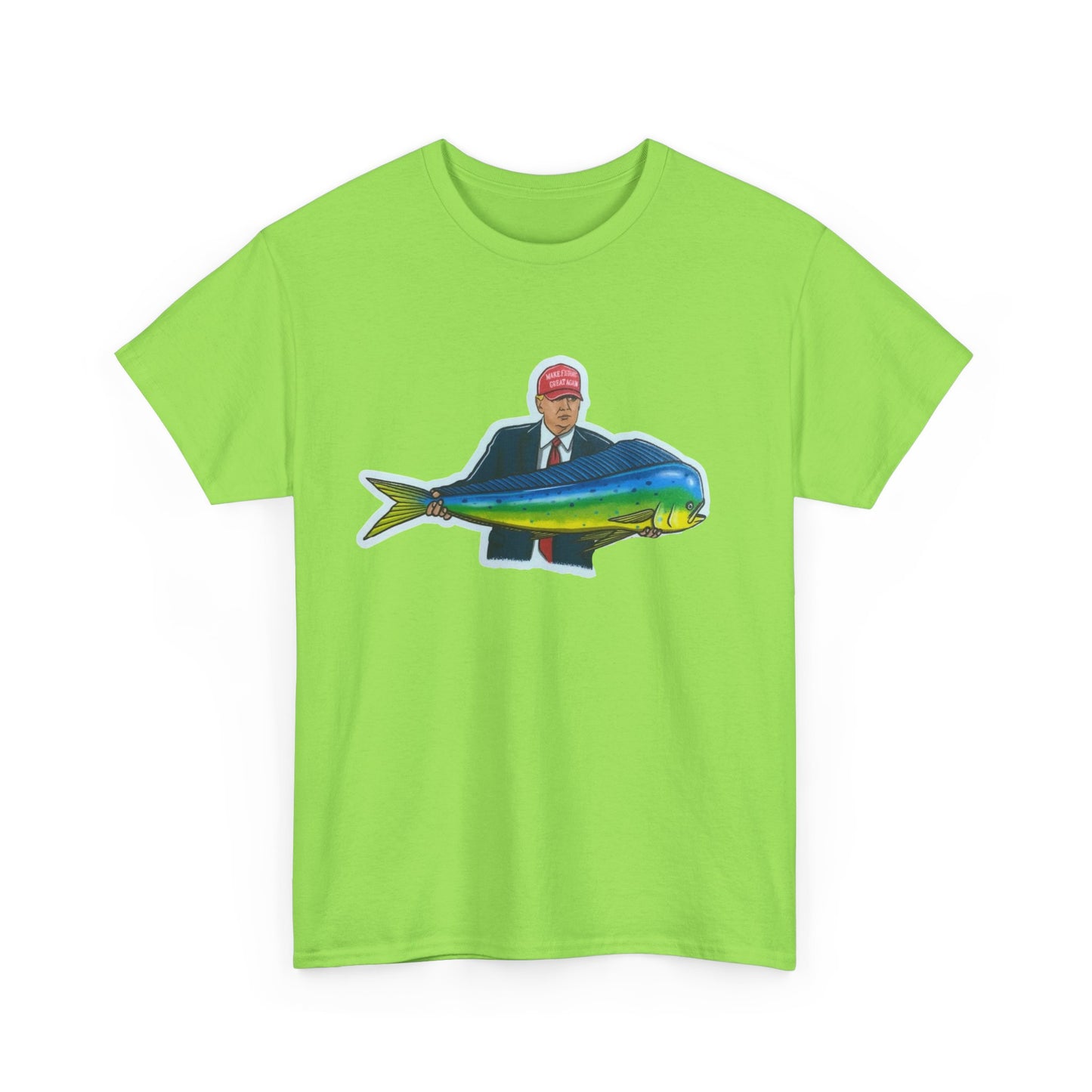 Donald trump fishing unisex heavy cotton t-shirt